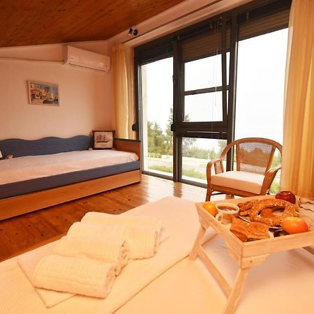 Olia Sea View Shared Pool Villa, Nea Fokea Exterior foto