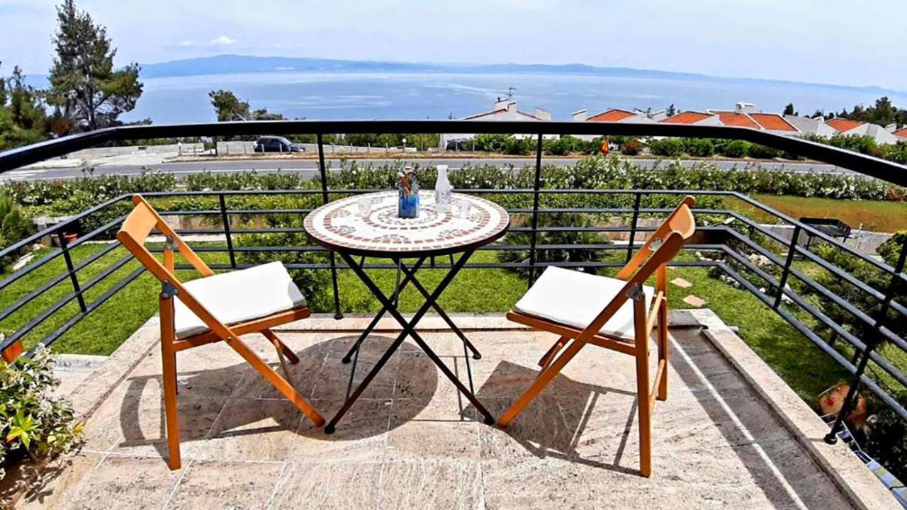 Olia Sea View Shared Pool Villa, Nea Fokea Exterior foto