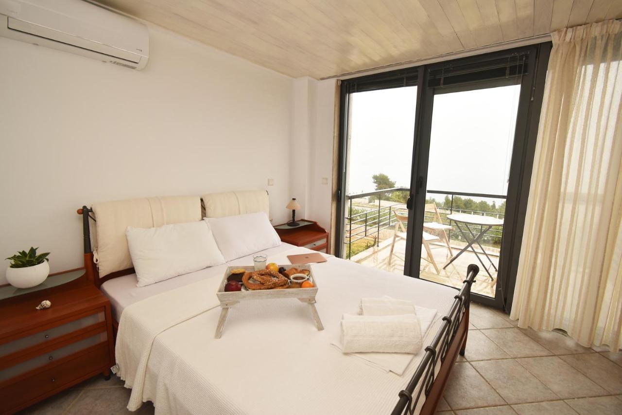 Olia Sea View Shared Pool Villa, Nea Fokea Exterior foto
